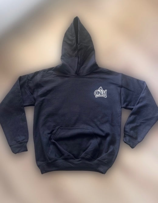 Black Only Up Youth Large Gildan Heavy Blend Sweatshirt